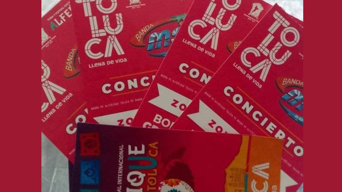 Boletos gratuitos para conciertos en Toluca son revendidos