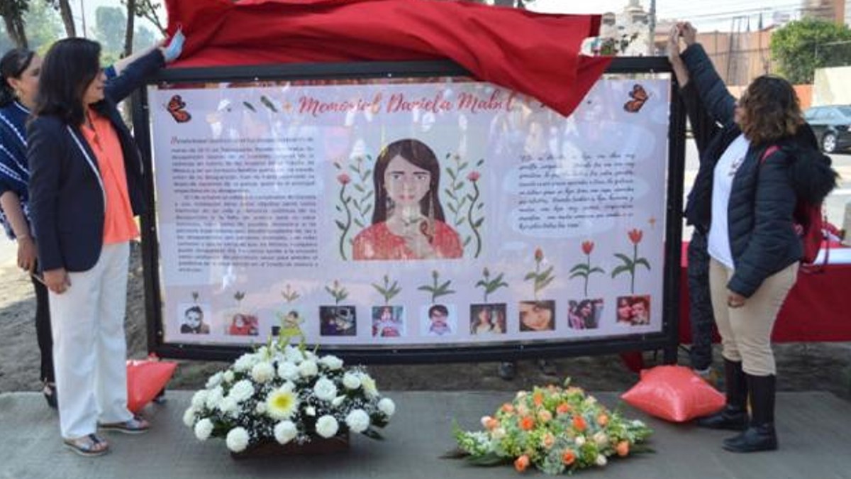 GEM instala memorial para Daniela Mabel, joven desaparecida en 2015