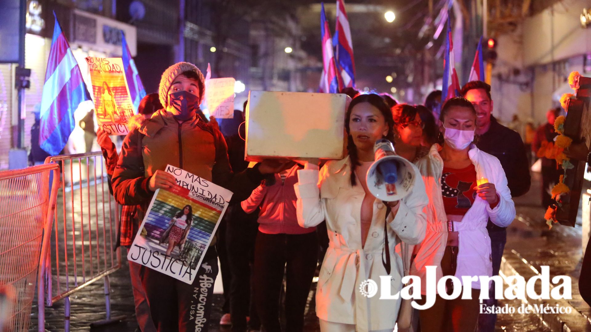 (VIDEO) Colectivos LGBTTTIQA+ marchan contra la violencia transfeminicida