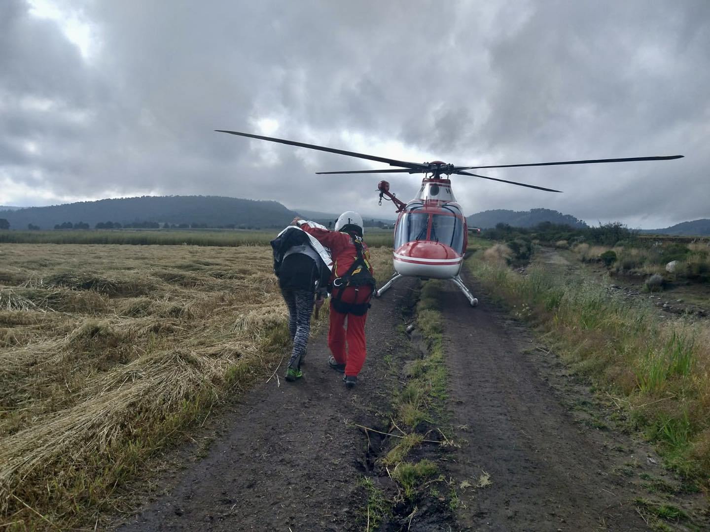 hombre extraviado en el Nevado de Toluca