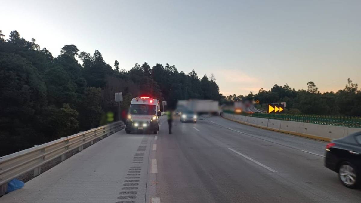 Autobús cae a un barranco en la México-Puebla, hay un muerto