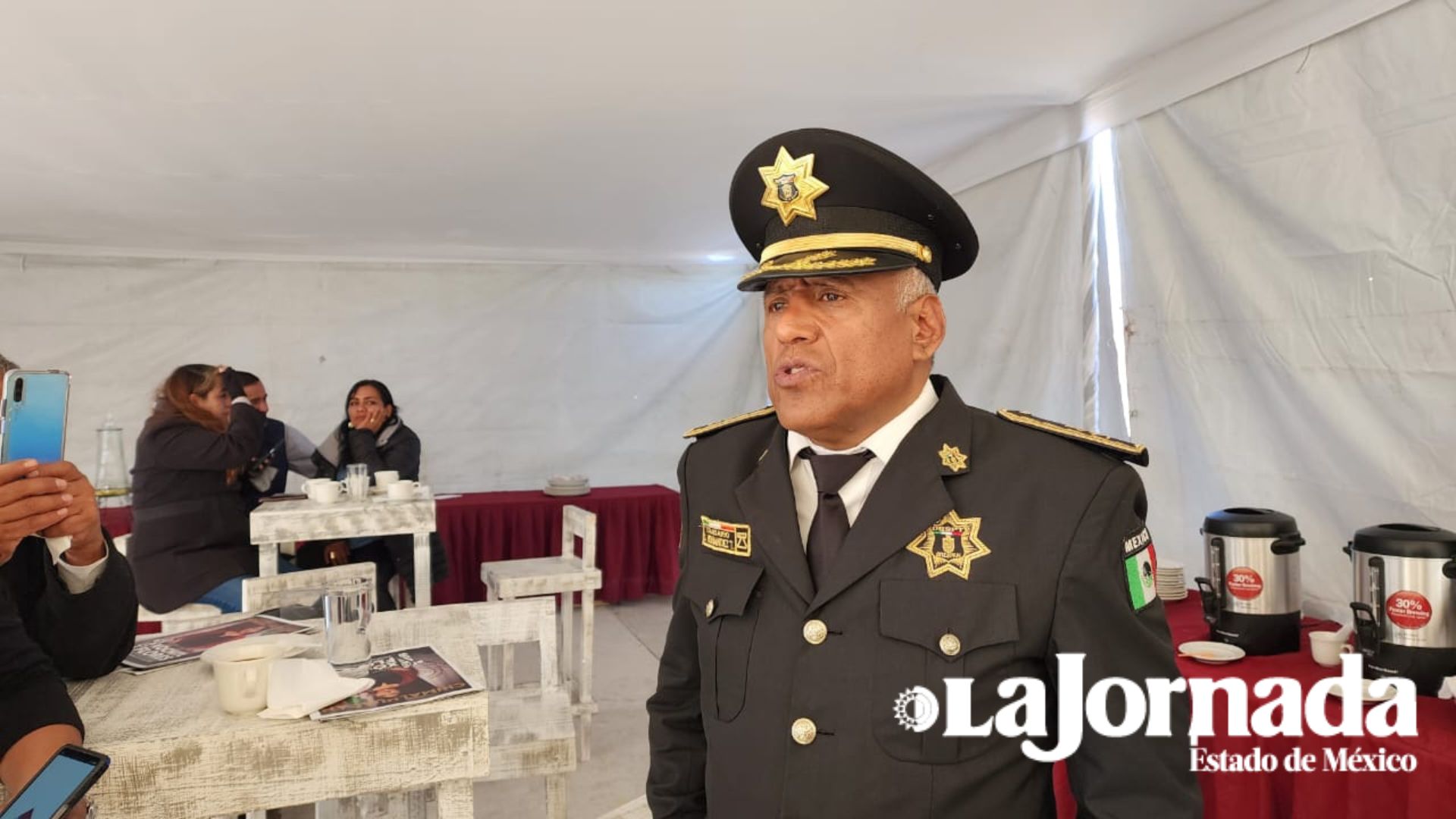 policía en Chimalhuacán