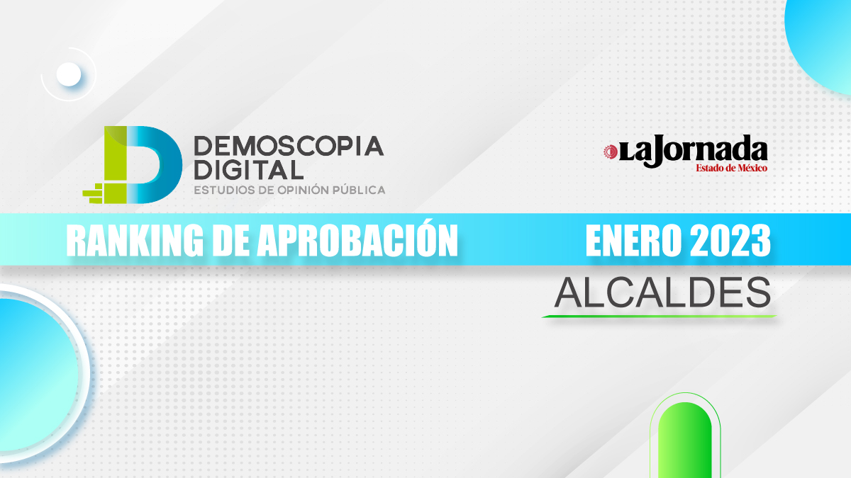 Ranking de aprobación de alcaldes enero 2023: Demoscopia Digital