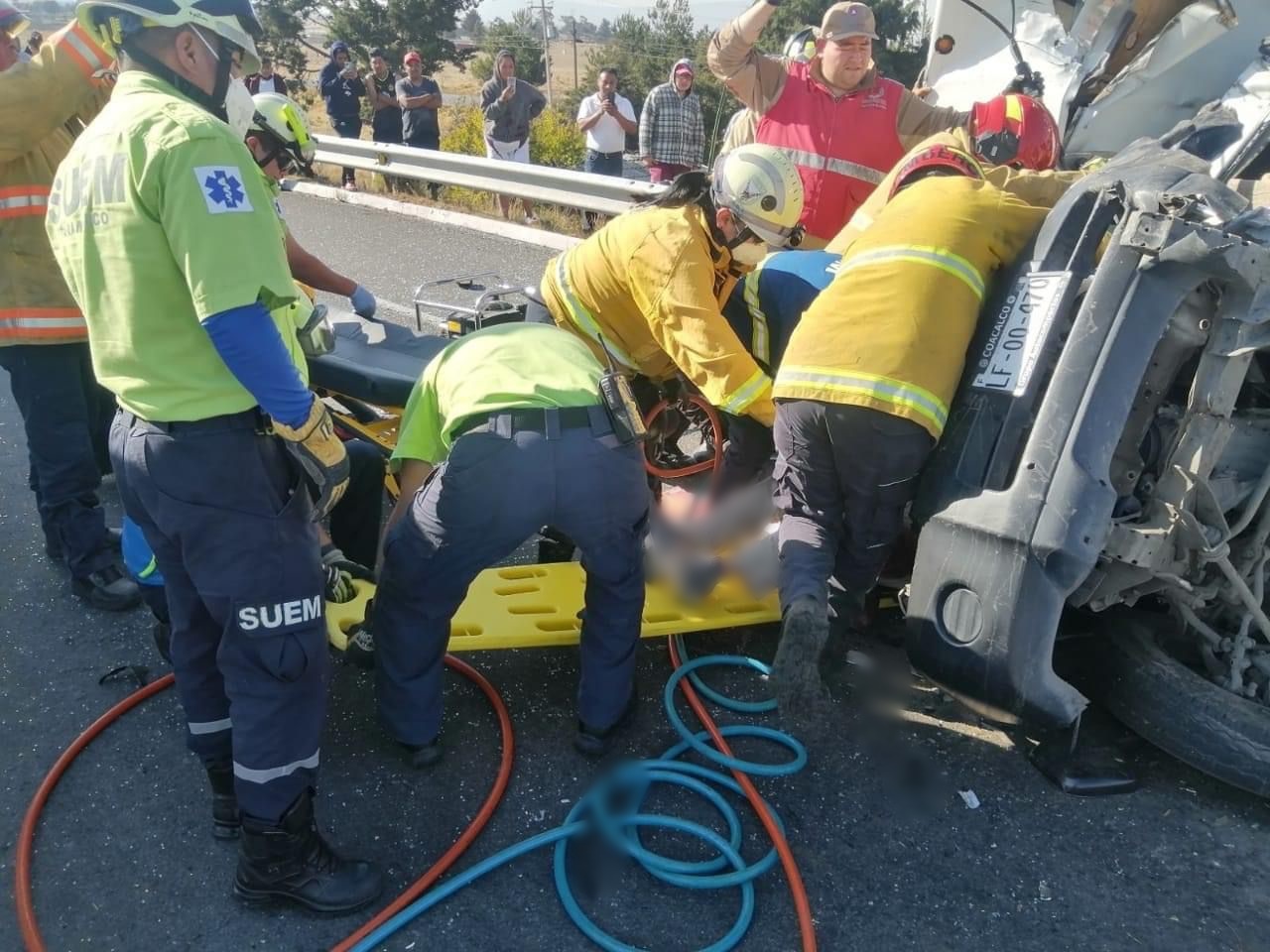 Accidente en el libramiento Toluca-Valle de Bravo deja una persona sin vida