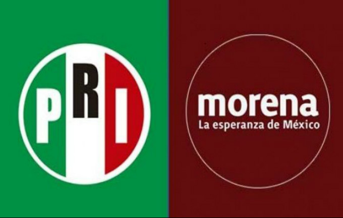 Arrecian acusaciones entre Morena y PRI por violar la ley en intercampañas 