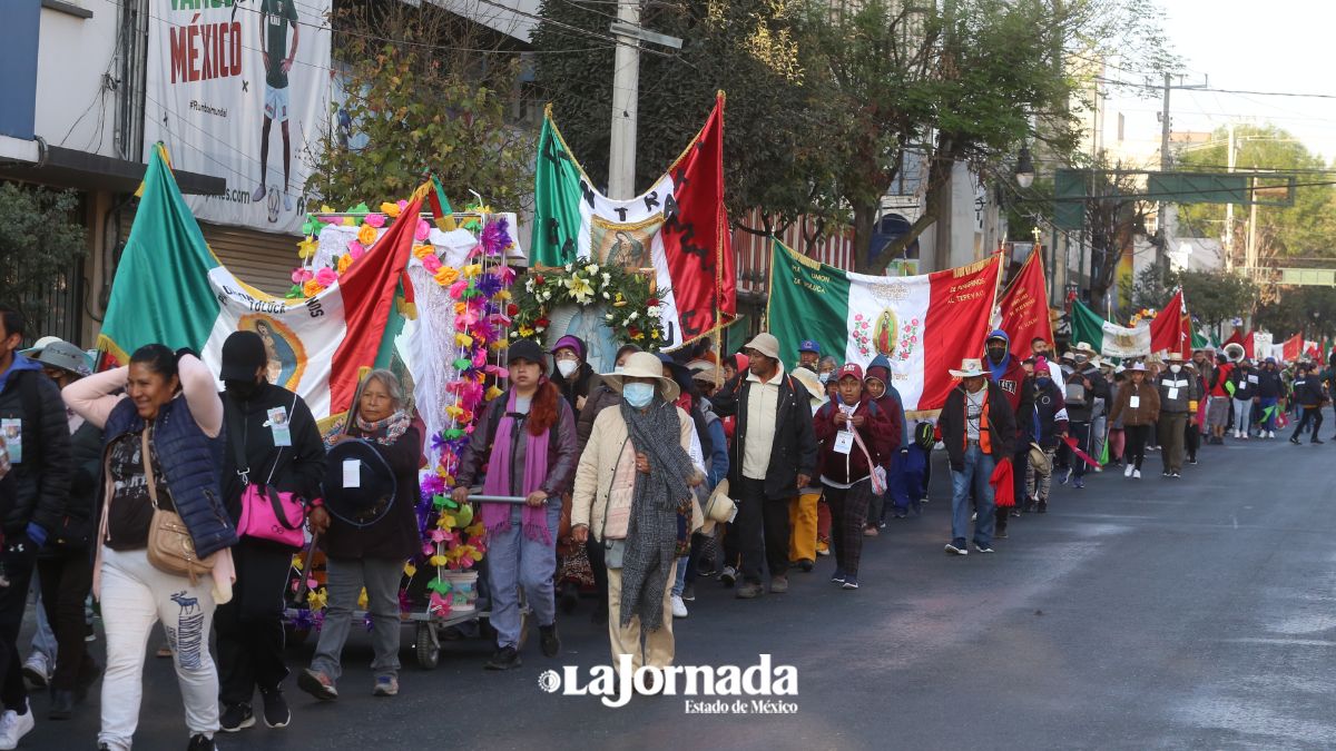 Toluca: Este sábado inicia cierre de calles por peregrinación al Tepeyac