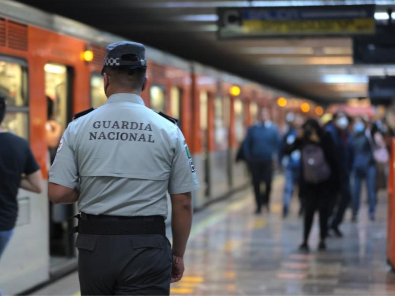 Guardia Nacional se retira de labores de vigilancia en el Metro