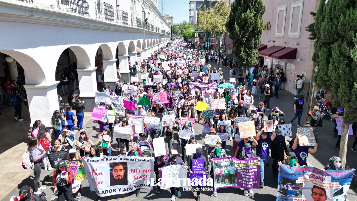 Así se vivió la marcha 8M en Toluca