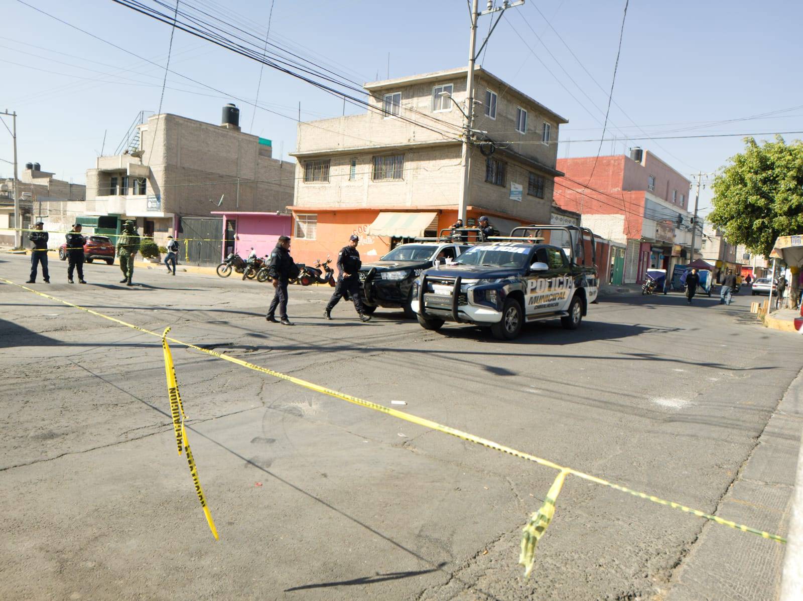 Atacan a Policías de Investigación en Chimalhuacán, uno murió y su compañera resultó herida