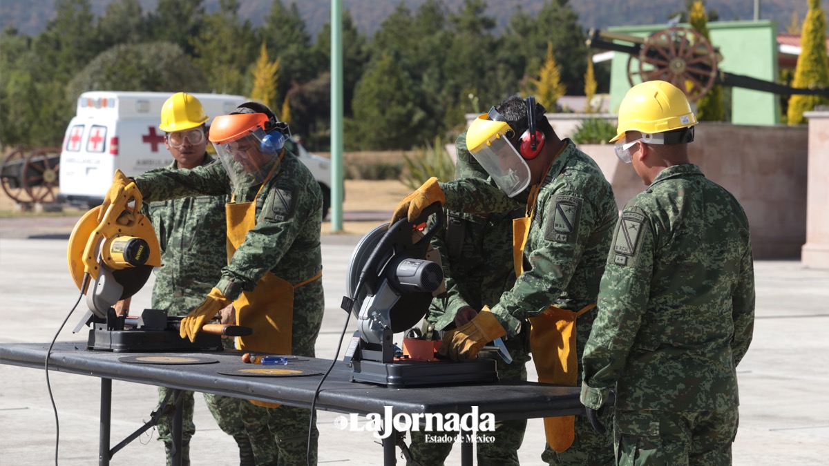 Sedena destruye armas decomisadas en el Edomex