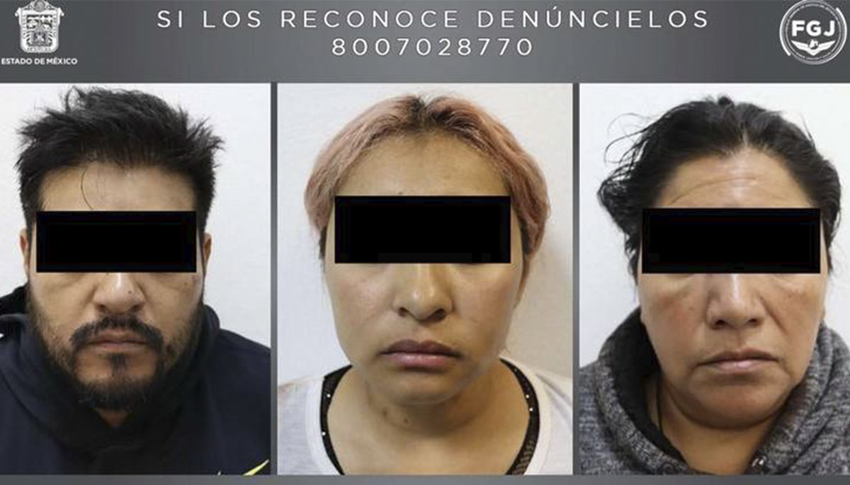 Detienen a tres presuntos implicados en el secuestro de una persona en Zumpango