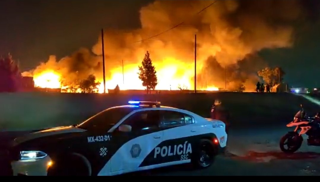 Video: Incendio en la Central de Abastos en la CDMX