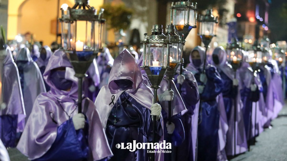 Se realiza la Procesión del silencio en Toluca