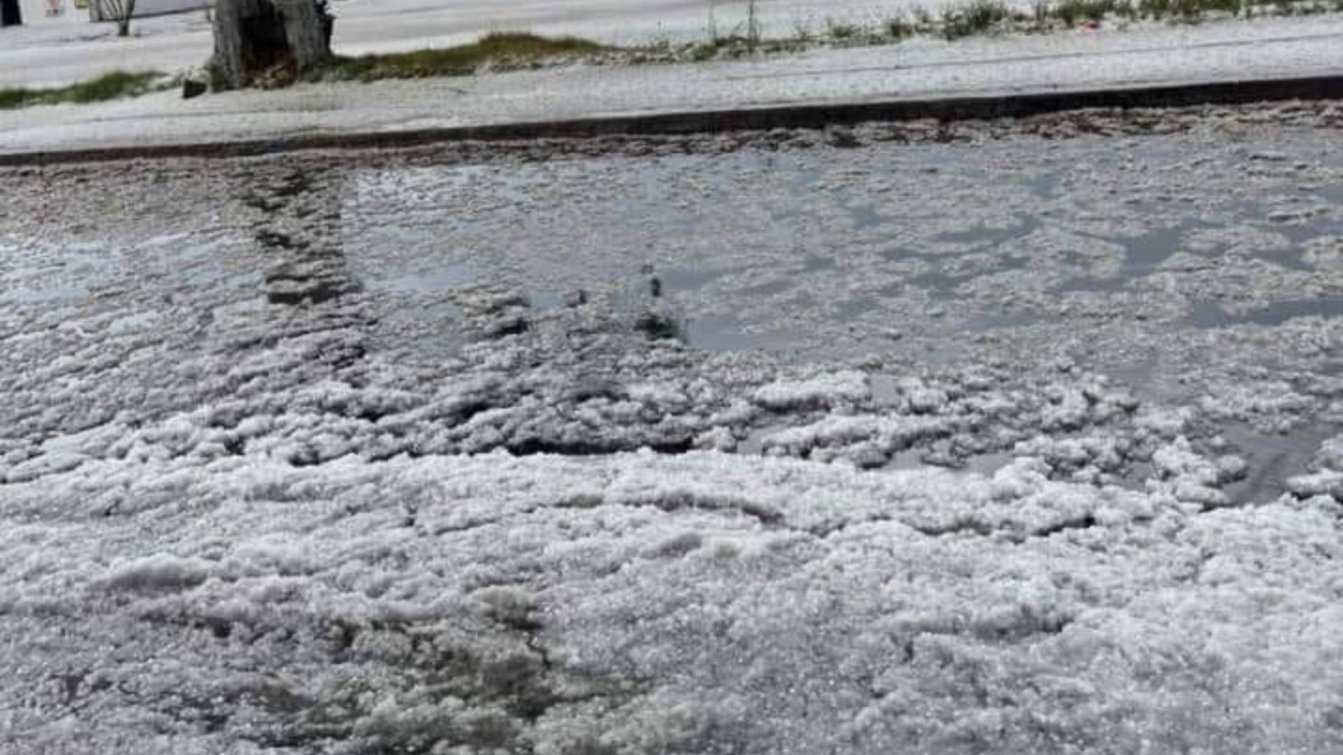 Video: Así fue la granizada en Ixtlahuaca registrada está tarde