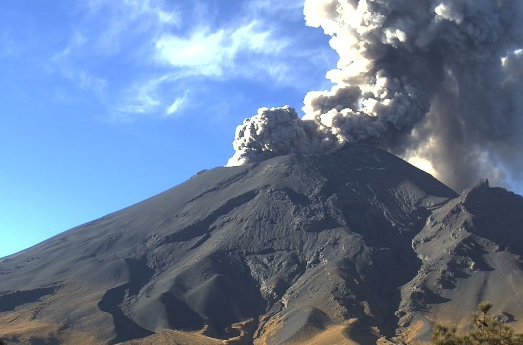 Volcanes activos en México como el “Popo” y en el mundo