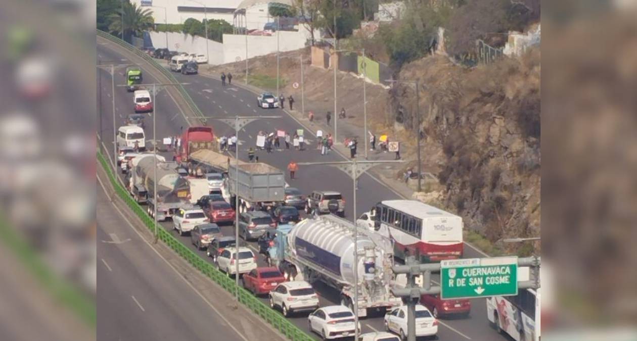 Cierran la autopista México- Pachuca, protestan por casos de inseguridad