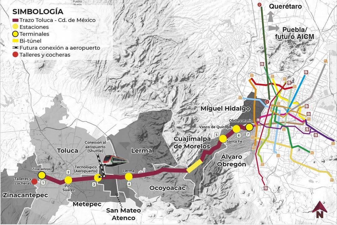 Mexiquenses beneficiados del Tren Interurbano México-Toluca en 2023