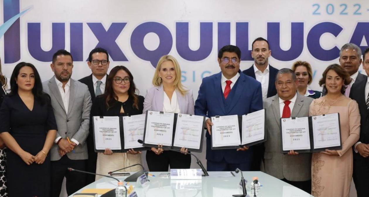 Aprueba Huixquilucan aumento salarial a trabajadores sindicalizados