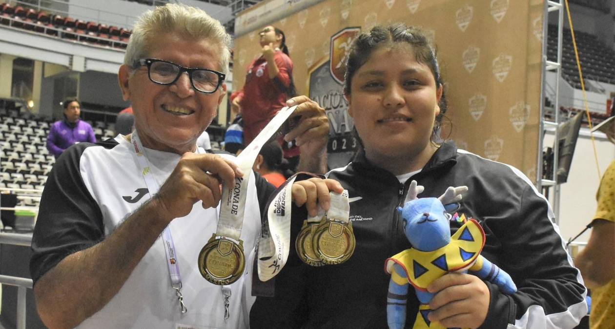 Perla Gabriel Vázquez, un diamante de halterofilia mexiquense