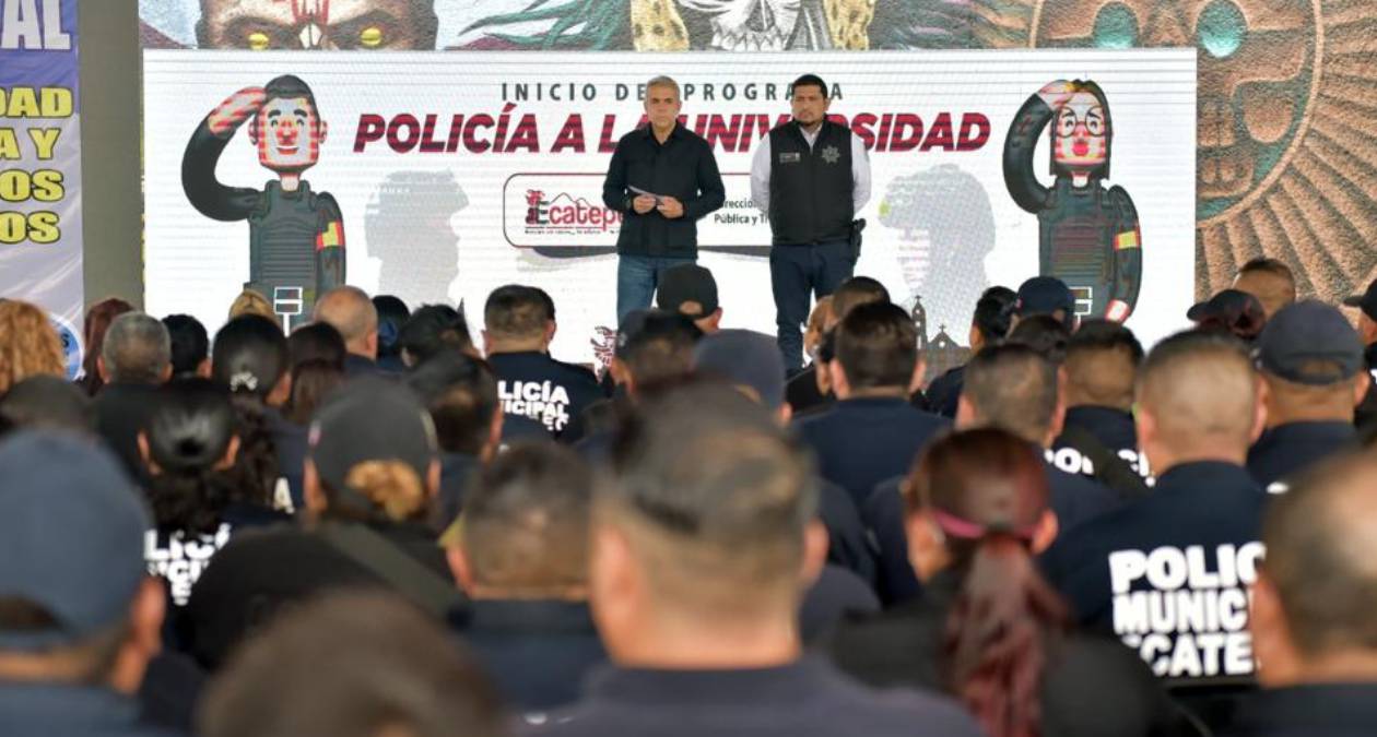 Policías de Ecatepec van a la universidad; 200 agentes cursan licenciatura en Seguridad Pública y Derechos Humanos