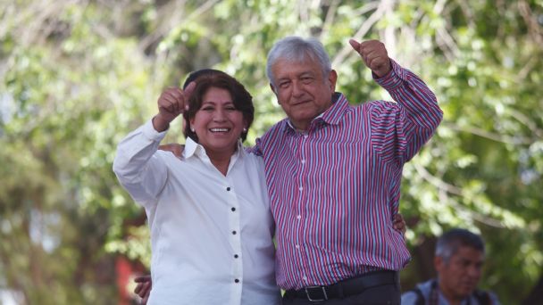 AMLO reconoce el triunfo de Delfina Gómez