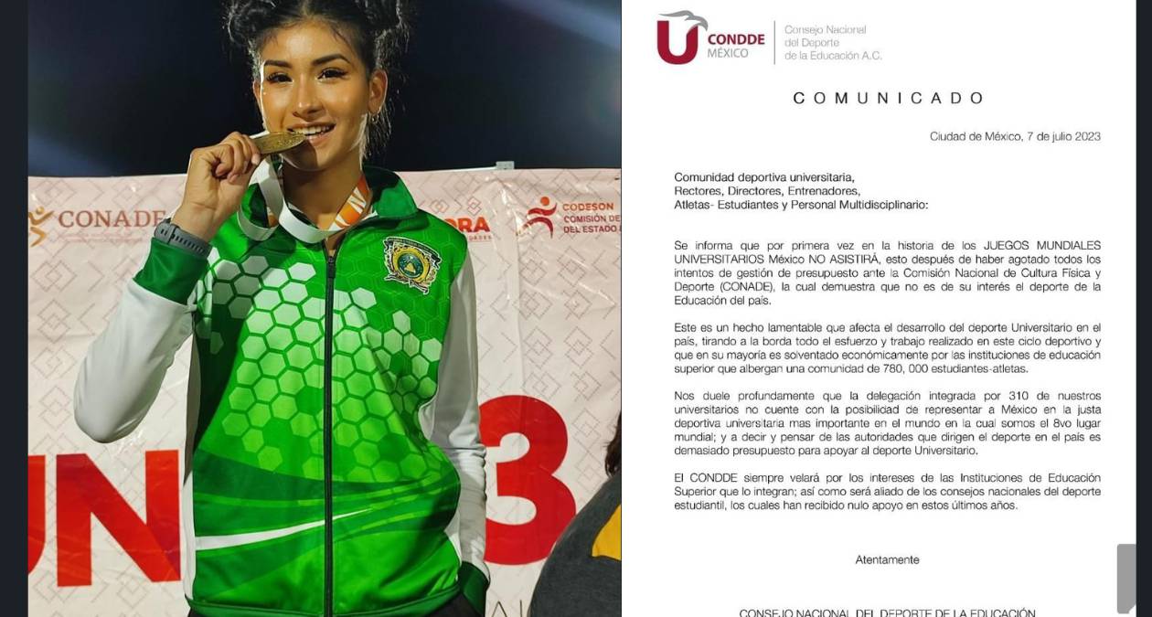 Conade sin presupuesto: más de 300 deportistas sin ir a la Universiada