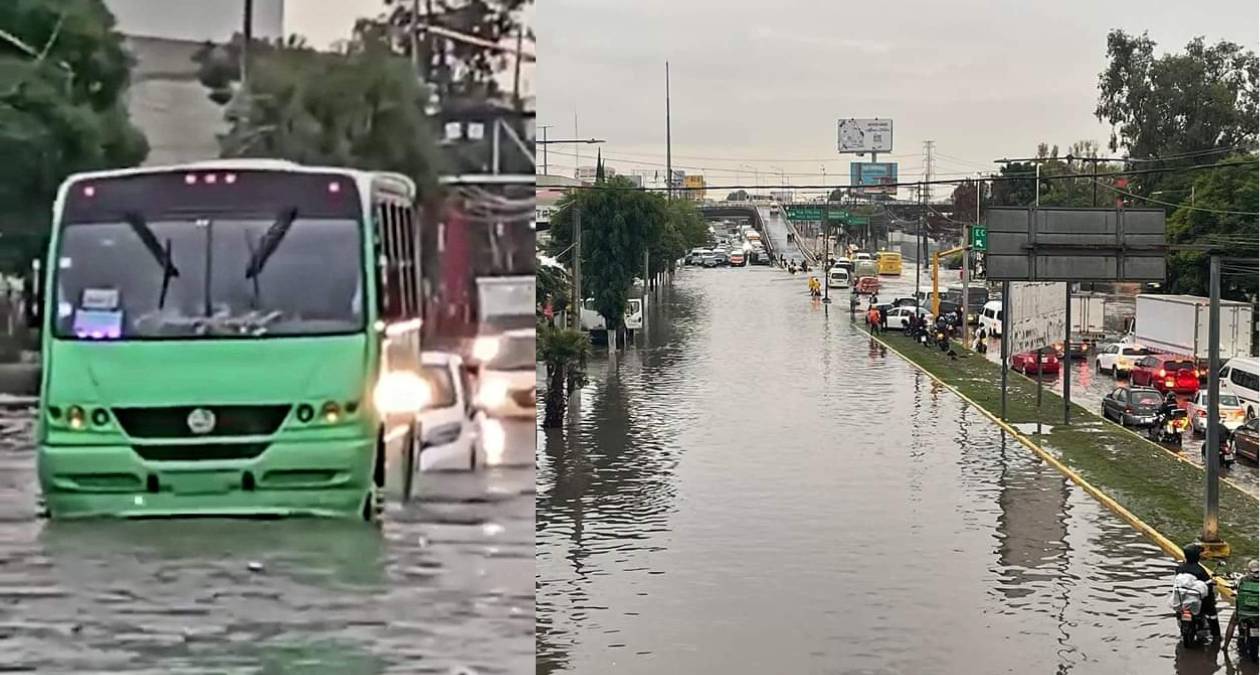 Inundaciones severas, en varios puntos del Valle de México