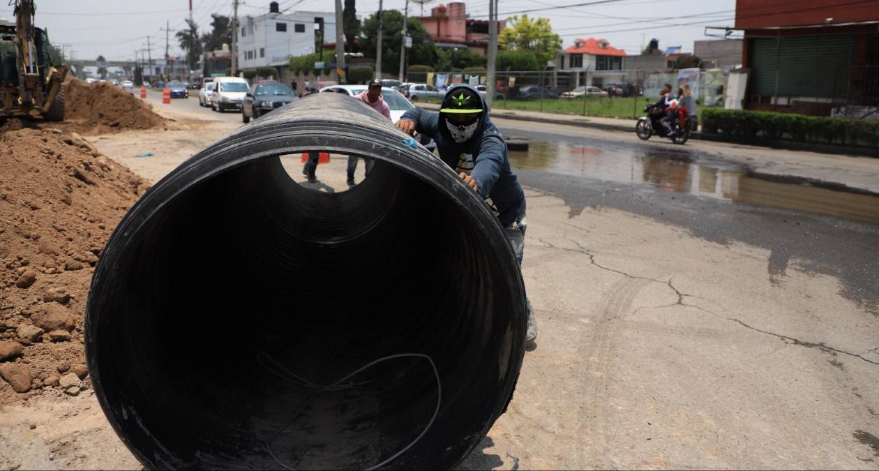 Tecámac: Rehabilitan Boulevard Ojo de Agua, tras obras del AIFA