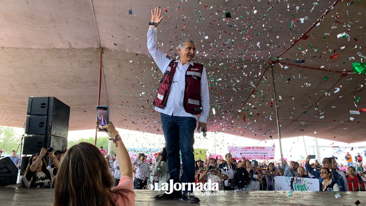 Adán Augusto en su visita por Ecatepec destaca escasez de agua y feminicidios