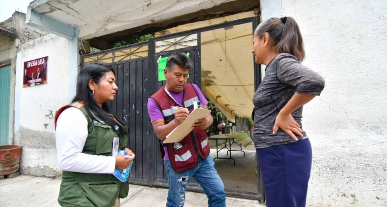 Chalco: Inicia censo de personas afectadas por lluvia