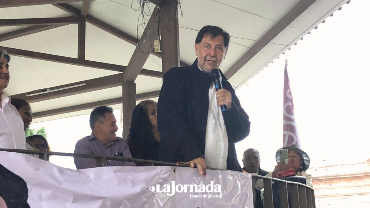 Estoy tranquilo en la recta final del proceso interno de Morena: Noroña en Ecatepec