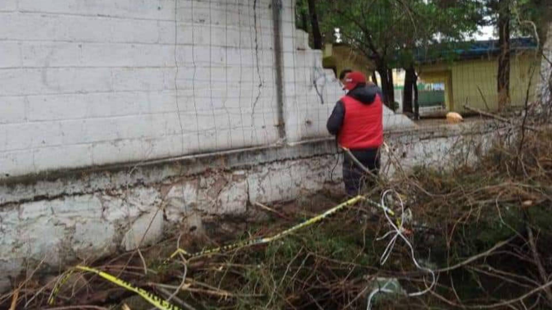 Atizapán: Piden la reconstrucción de una barda en escuela que fue derribada por un árbol