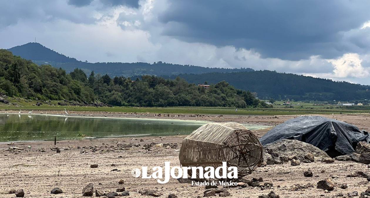 Presa Villa Victoria, continúa secándose aún con lluvias intensas