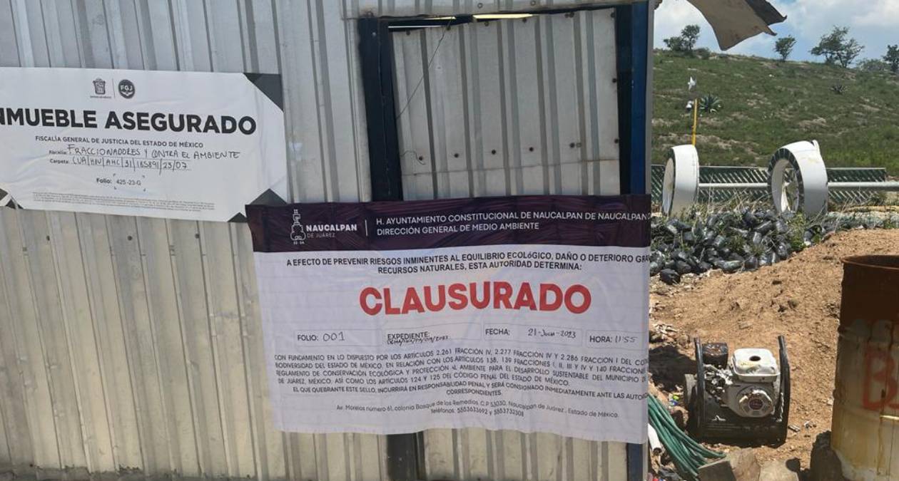 Naucalpan: Clausuran tiradero de Tepatlaxco