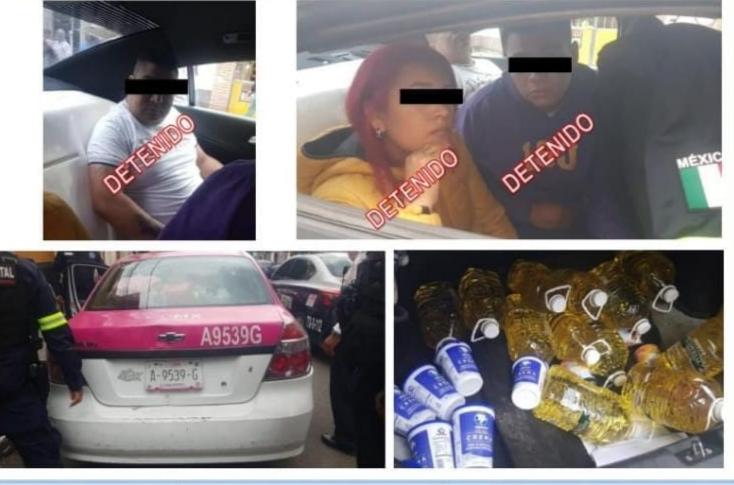 Texcoco: Ladrones intentaban huir con aceite y crema comestible