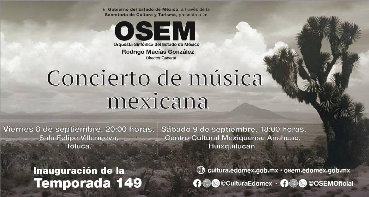 OSEM ofrece concierto de música mexicana