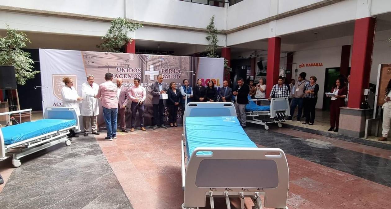 Acolman: Iniciativa privada dona 30 camas hospitalarias a clínica municipal