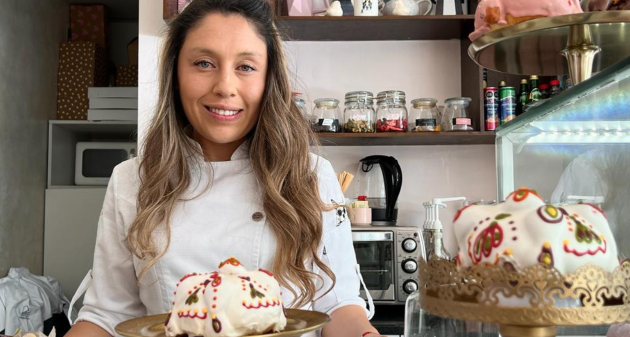 Pan de hojaldra con alfeñique, una combinación explosiva 