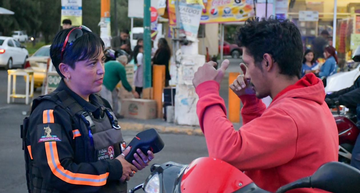 Nezahualcóyotl: Inicia operativo para prevenir accidentes en moto