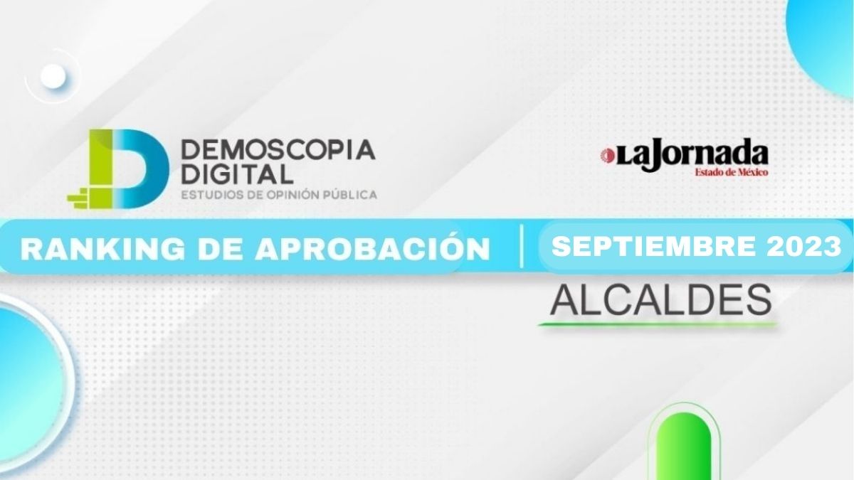 Ranking de aprobación de alcaldes septiembre 2023: Demoscopia Digital