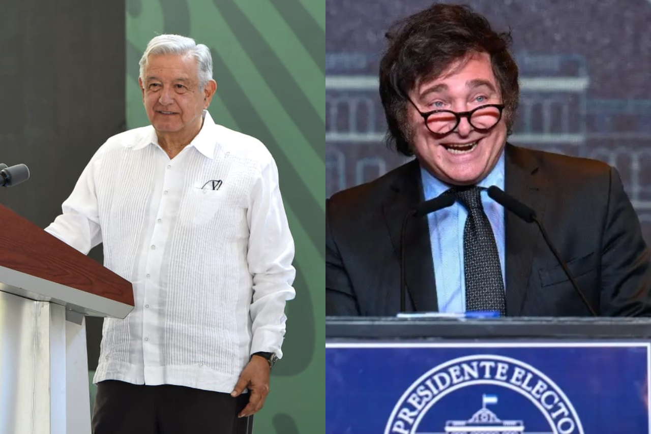 AMLO califica elección de Milei como un “autogol”