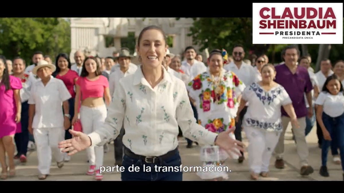 “Regresar al pasado no es opción”, asegura Sheinbaum en primer spot de precampaña