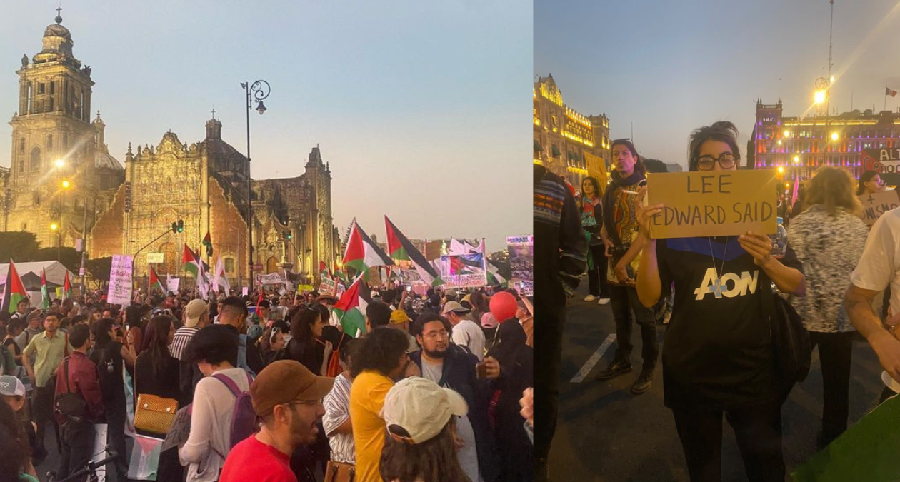 CDMX: Marcha multitudinaria pide que cese el genocidio en Palestina