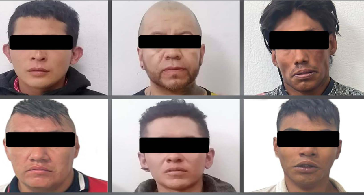 Ecatepec: Detienen a 6 narcomenudistas, en la colonia San Francisco Xalostoc