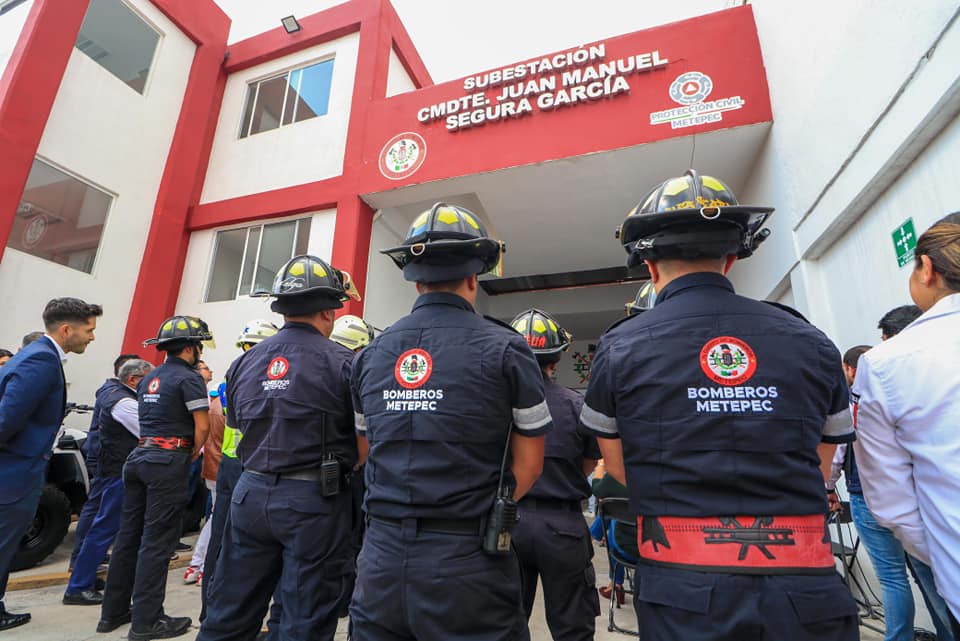 Metepec: Rehabilitan Estación de Bomberos en Izcalli Cuauhtémoc III