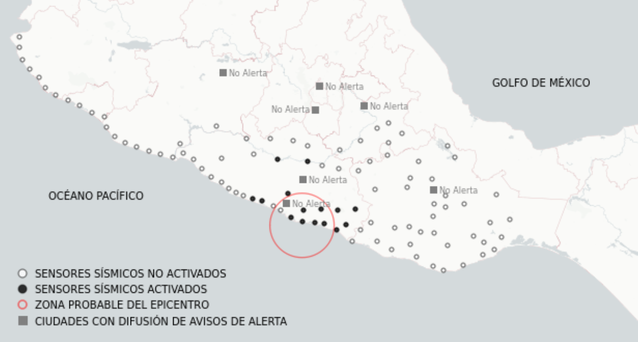 Sismo con epicentro en Acapulco, sorprende a CDMX