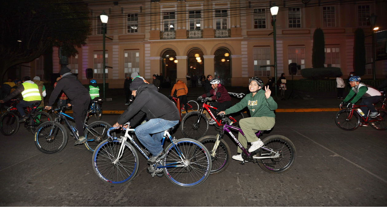 UAEMex: Realizan Rodada Navideña, para fomentar el deporte y educación vial