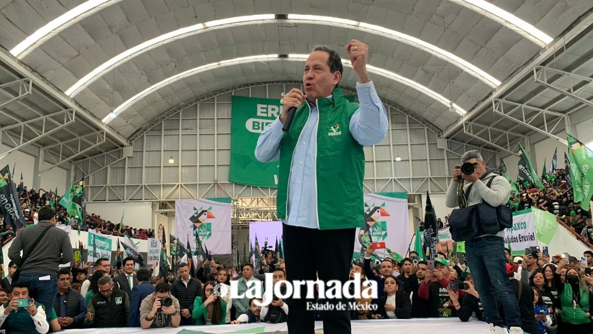 Eruviel Ávila ya es Partido Verde y va con Claudia Sheinbaum “hasta donde tope” (Video)