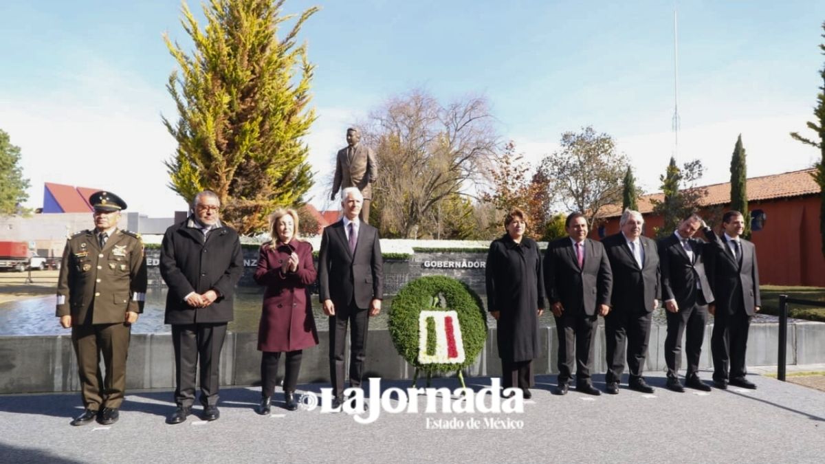 Edomex: Delfina Gómez preside aniversario luctuoso junto a Alfredo del Mazo