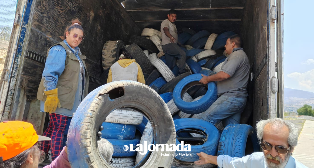 Ixtapaluca: Reciclan más de 90 toneladas de llantas